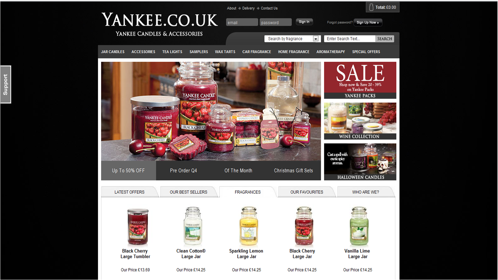 yankee.co.uk screenshot