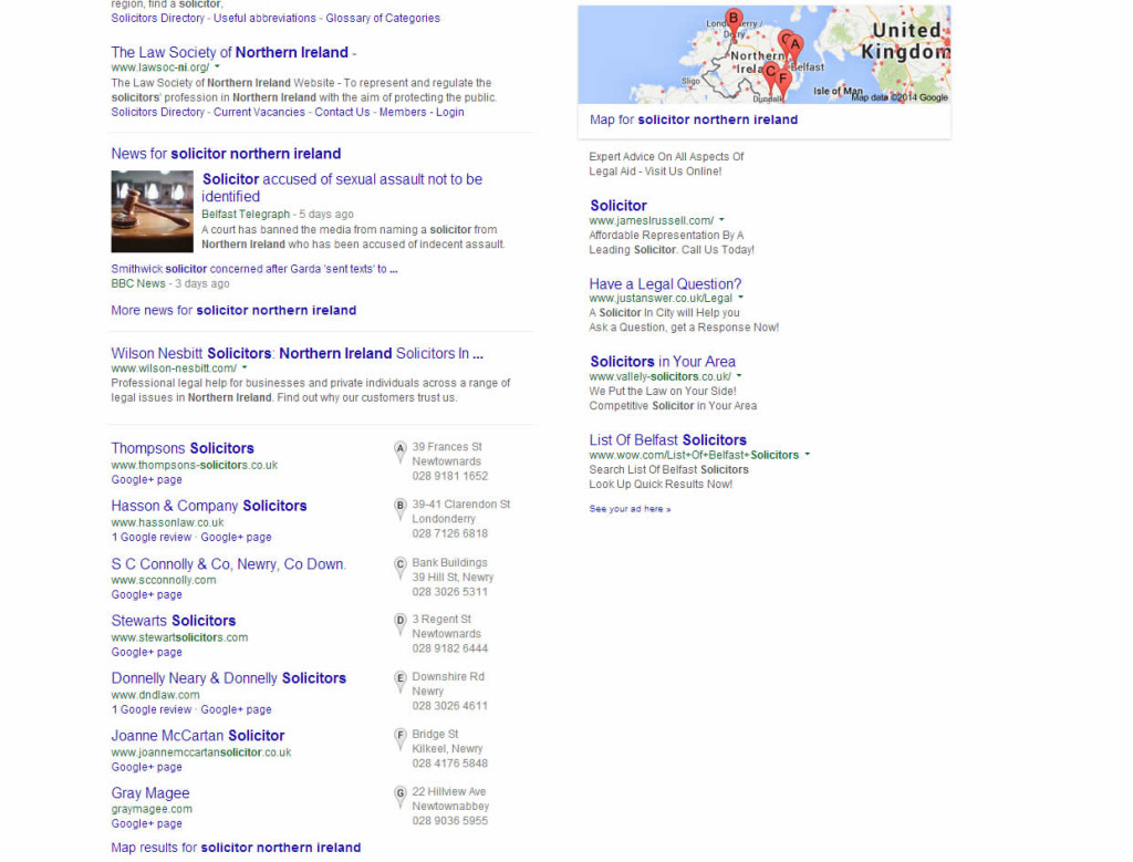 Screenshot for Google My Business